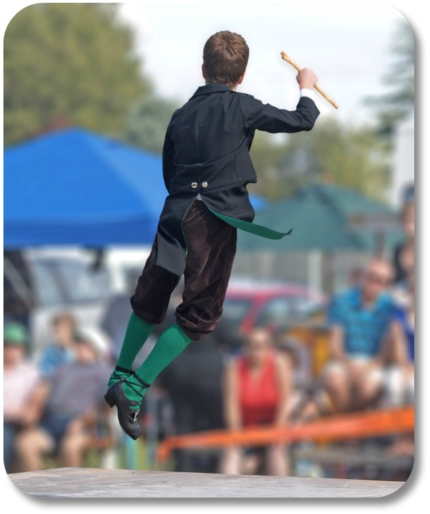 Irish Dancer Midair