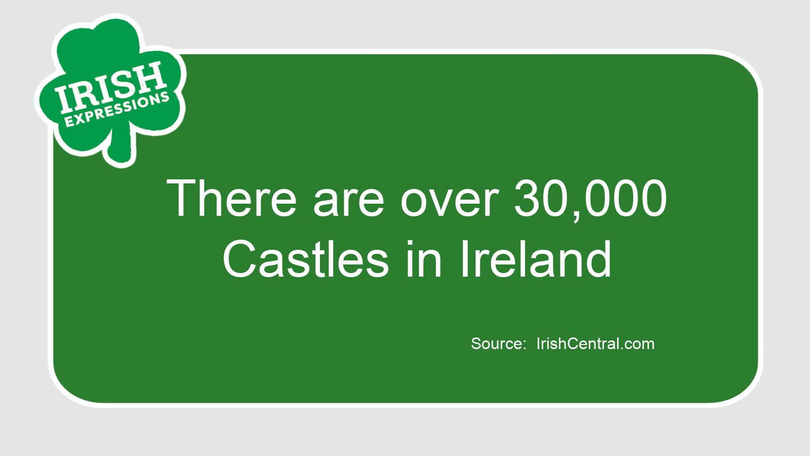 30K Irish Castles Infographic