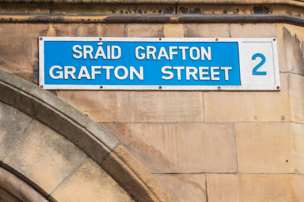Grafton Street Sign Shutterstock
