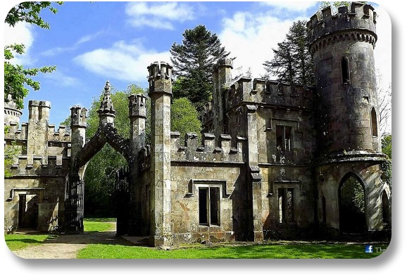 Irish Expressions:  Castles to See in Ireland.  Image of Ballysaggartmore Towers. Photocredit:  The Irish Way.