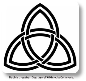 Irish Expressions: Double triquetra image.