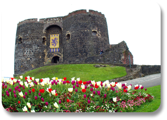 Irish Expressions: Castles to See in Ireland. Image of Carrickfergus Castle, courtesy of Bigstock.