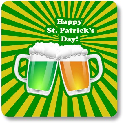 St Patricks Day Drinks. Toasting mugs!