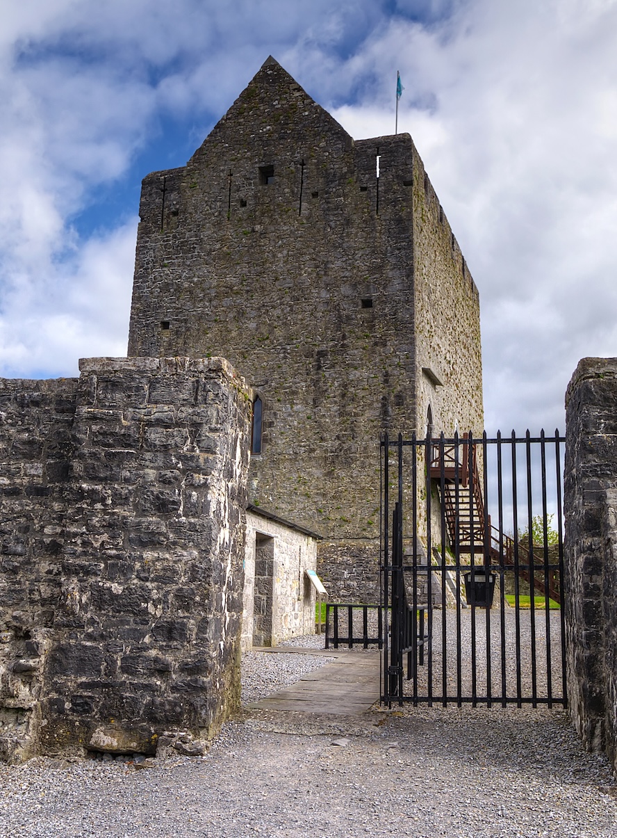 View of Athenry Castle from gated entrance. Photocredit:  Shutterstock.