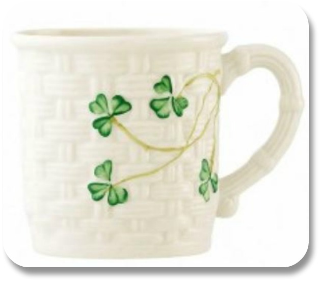 Irish Expressions:  Irish Baby Gifts - Belleek Baby Mug, Image Property of Theirishstore.com