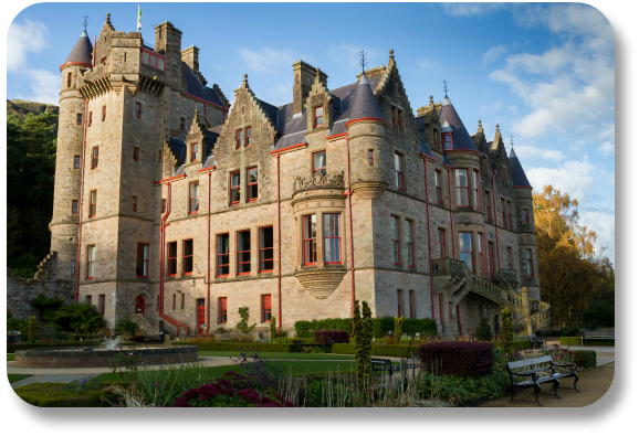 Irish Expressions: Belfast Castle.  Image of the castle courtesy of Bigstock.