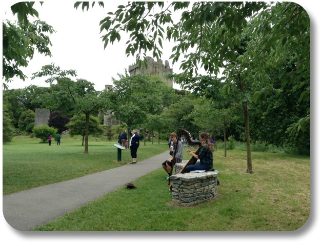 Irish Harp Symbol - Harp Being Played On Blarney Castle Grounds