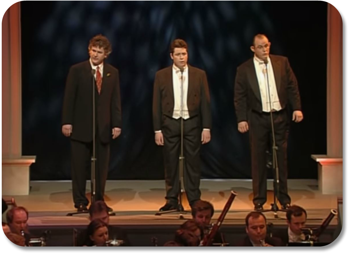 Irish Expressions:  Red is the Rose Lyrics.  Image of Irish Tenors singing Red is the Rose courtesy of YouTube.