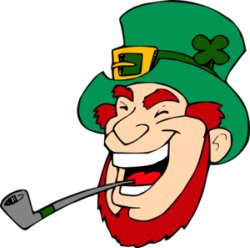 Irish Expressions: Famous Irish Limericks.  Image of laughing leprechan, courtesy of Bigstock.