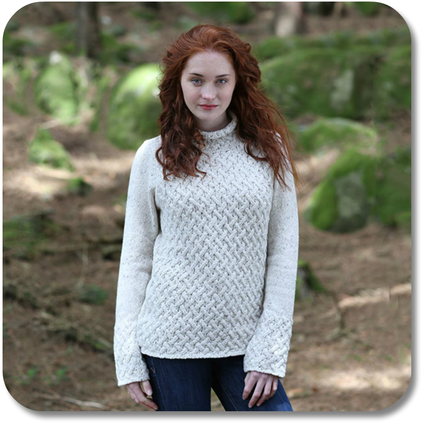 Merino Aran Sweater from The Irish Store