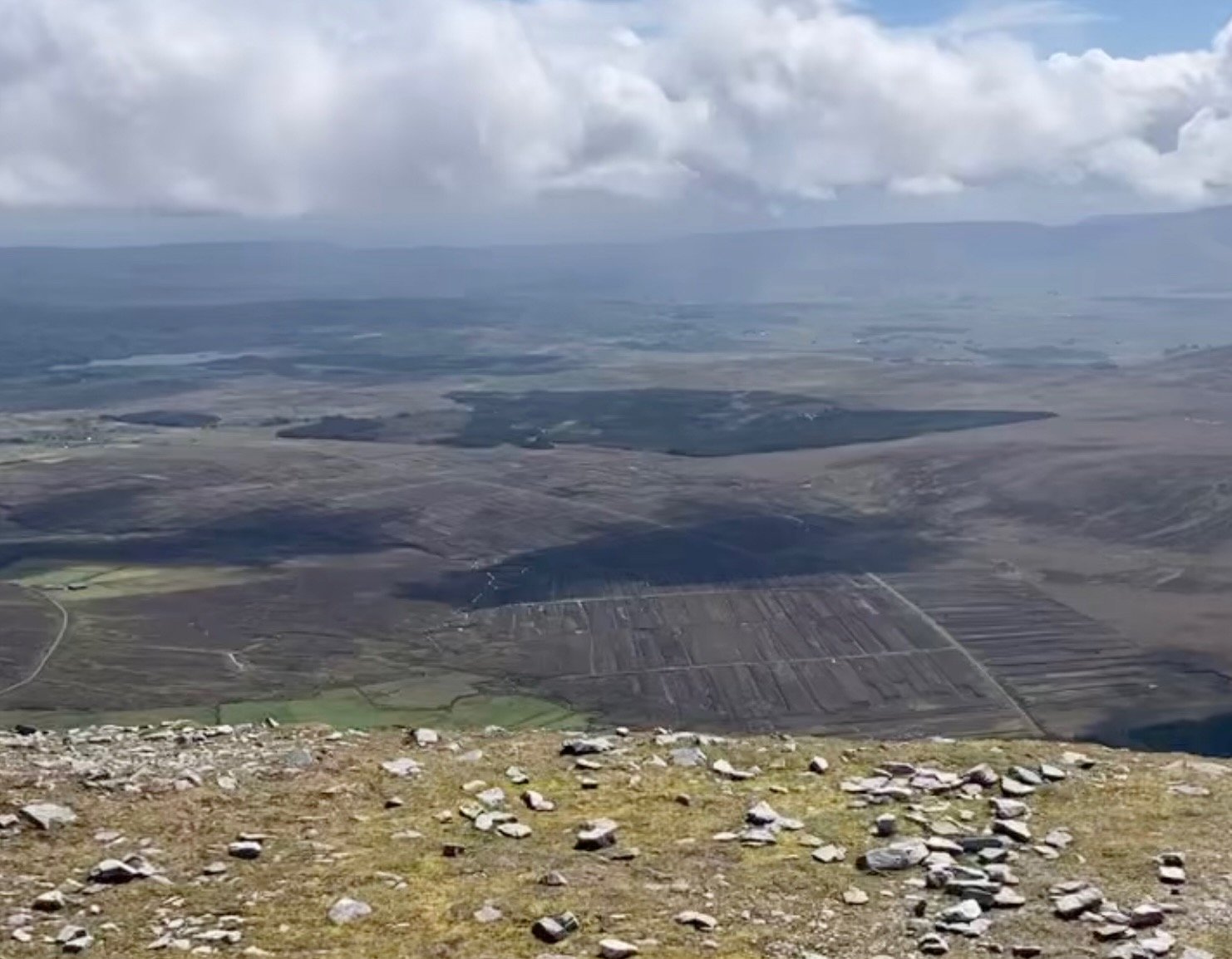 Irish Expressions:  Hiking Croagh Patrick.  View from the summit.