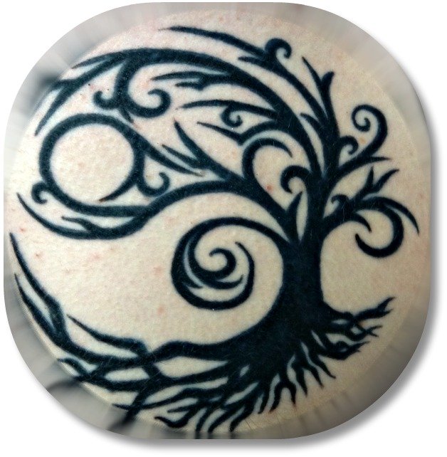 Irish Expressions: Irish Tattoo Designs - Tree of Life symbol tattooed on teenage chest.