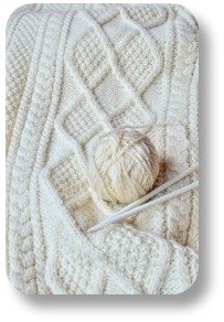 Irish Expressions:  Traditional Irish Clothing.  Image of cable knitting pattern courtesy of Bigstock.