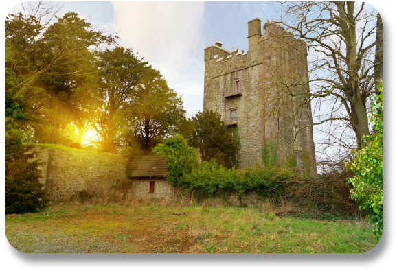 Irish Expressions;  Castles to See in Ireland.  Image of Foulksrath Castle courtesy of Bigstock.