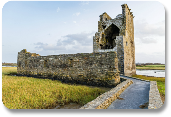 Irish Expressions:  Castles to See in Ireland.  Image of Carrigfoyle Castle courtesy of Bigstock.