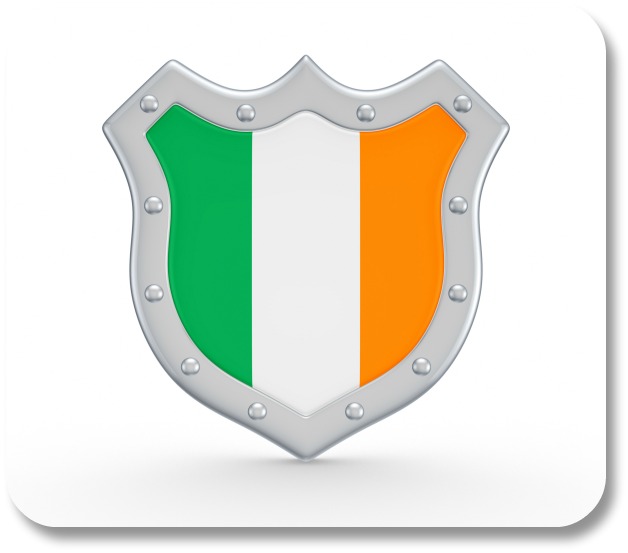 Irish Family Crests - Tricolor Crest.