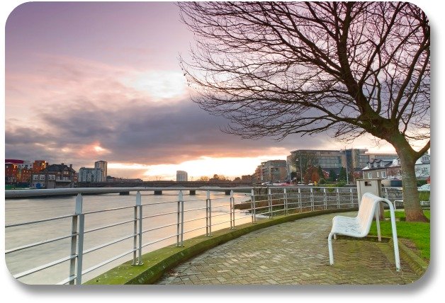 Shannon Ireland Travel - Bench on Shannon River