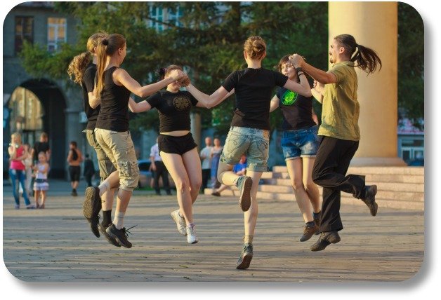 Irish Expressions:  Irish Trivia and Traditions.  Image of group dancing courtesy of Shutterstock.