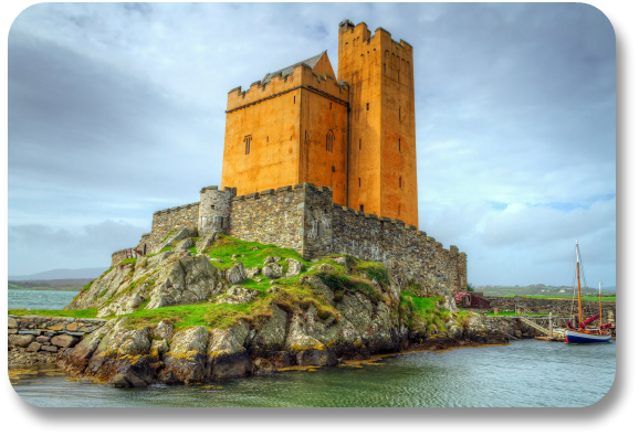 Irish Expressions:  Castles to see in Ireland.  Image of Kilcoe Castle courtesy of Bigstock.
