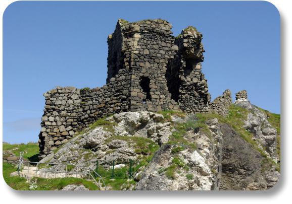 Irish Expressions: Castles to See in Ireland.  Image of Kinbane Castle courtesy of Bigstock.