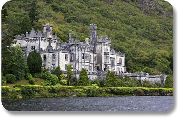 Irish Expressions;  Castles to See in Ireland.  Image of Kylemore Abbey courtesy of Bigstock.