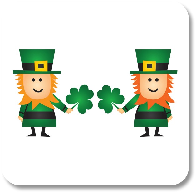 Irish Expressions:  Irish Craic. Image of two friendly leprechans courtesy of Bigstock.com.