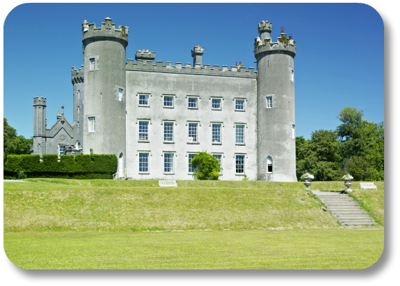Irish Expressions:  Castles to See in Ireland.  Image of Tullynally Castle courtesy of Bigstock.
