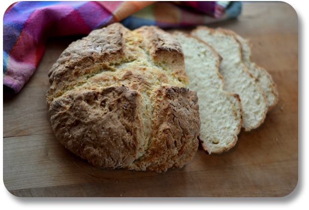 Irish Expressions:  Easy Irish Food Recipes.  Image of sliced Irish soda bread per license with Shutterstock.