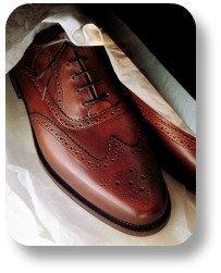 Brogue shoes.  The modern look.