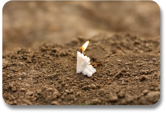 Irish Expressions:  Irish Easter Traditions. Image of a candle lighting for the post-Lent herring massacre, per license with Bigstock.com.