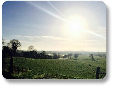 Irish Proverbs - Country Road with Sunshine.