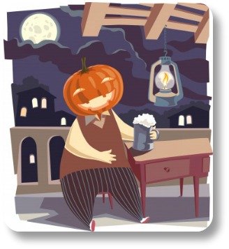 Irish Halloween: A Jack-O-Lantern with a Pint!