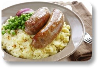 Irish Sausages - Bangers and Mash