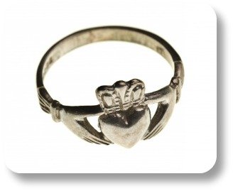 Irish wedding bands.  Claddagh design.