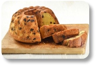 Irish whiskey cake.  From bundt pan, with slices.